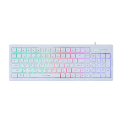 GAMEON GO-CYPHERW-XL-W All-In-One Gaming Bundle (Keyboard, Headset, Mouse & Mousepad) - White