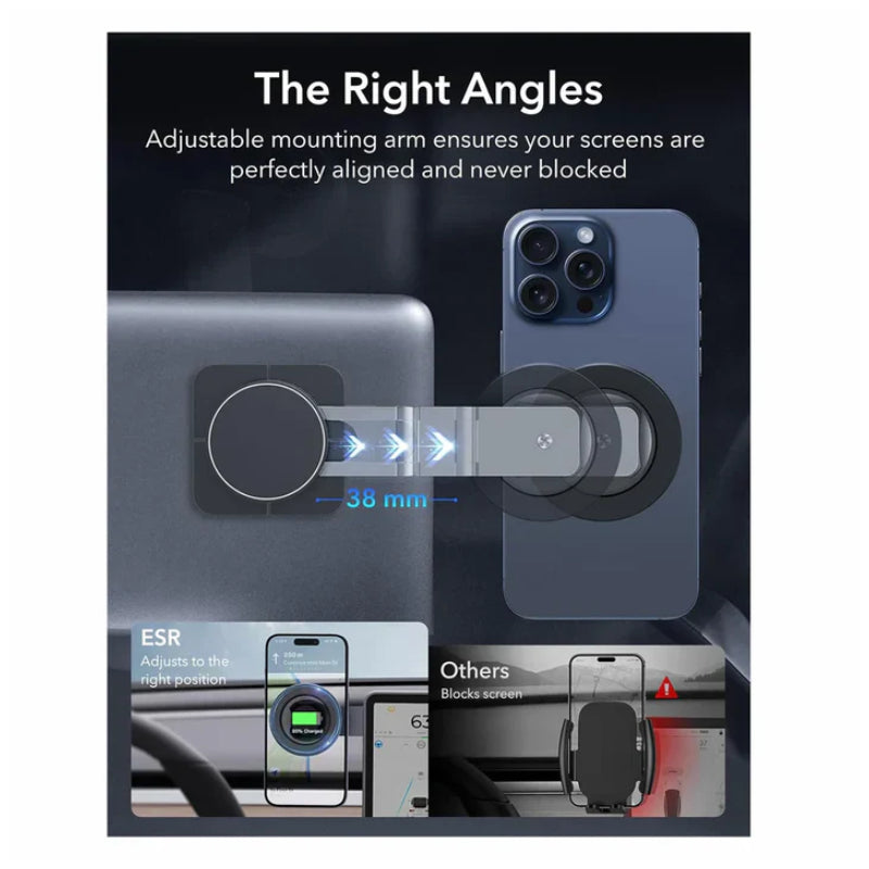 ESR Dashboard/Touchscreen MagSafe Car Phone Mount (HaloLock)