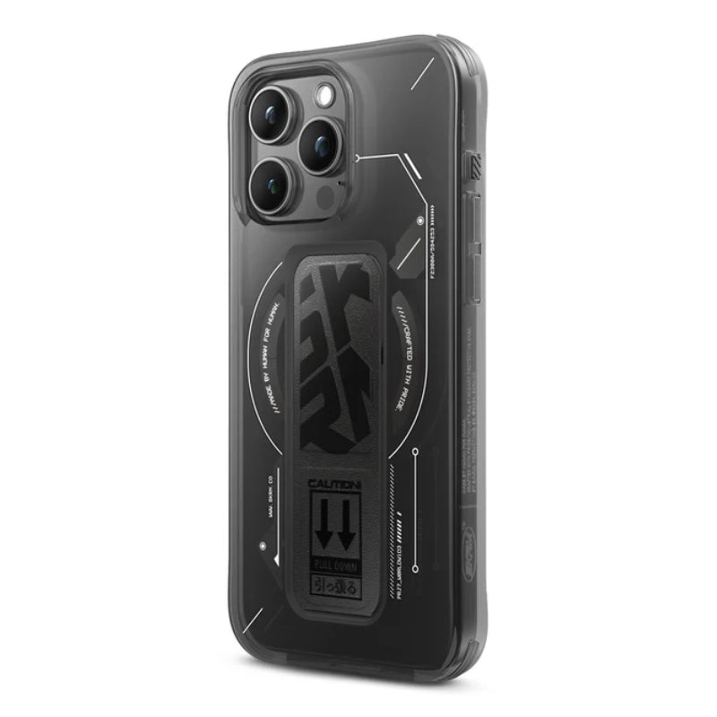 SKINARMA HELIO Mag-Charge Case with Grip-Stand - iPhone 15 Pro / Black Accessories > Mobiles & Tablets > Mobiles >