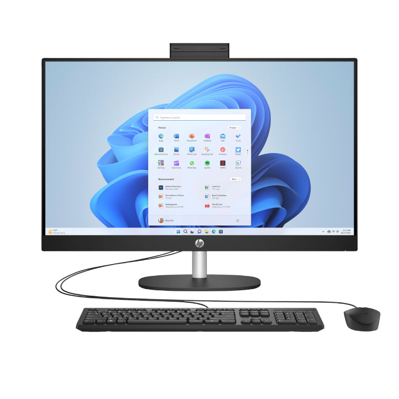 HP 27-CR0024NE AIO PC - i5 / 16GB / 512GB (NVMe M.2 SSD) / 27" FHD Non-Touch / Win 11 Pro / 1YW / Jet Black - Desktop