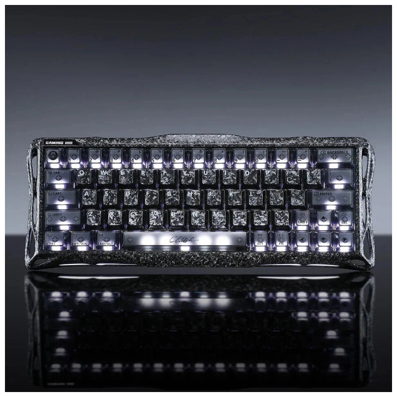 GravaStar Mercury V60 Pro 60% Hall Effect Magnetic Switch Gaming Keyboard Special Edition - Cyber Frost Black