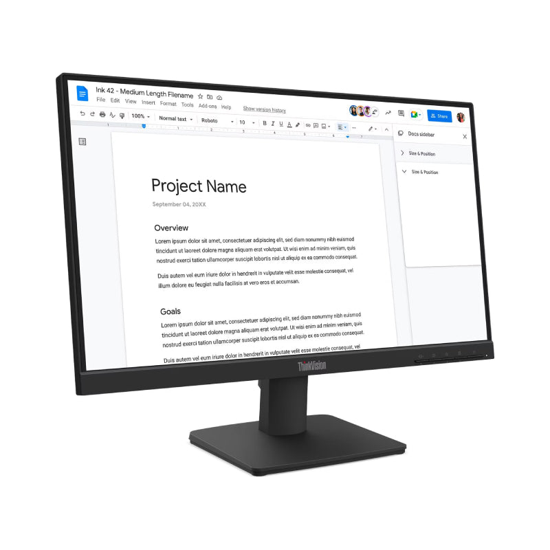Lenovo ThinkVision S22-4e - 21.5" FHD / 4ms / 100Hz / D-Sub / HDMI 1.4 - Monitor