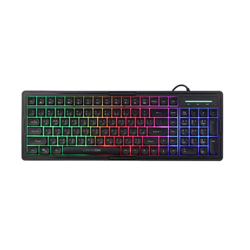 GAMEON GO-CYPHERW-XL-B All-In-One Gaming Bundle (Keyboard, Headset, Mouse & Mousepad) - Black