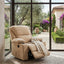Black Bull Premium Sofa Swivel Rocker Recliner Size - Fabric Beige