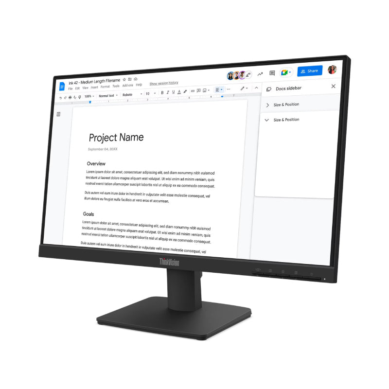 Lenovo ThinkVision S22-4e - 21.5" FHD / 4ms / 100Hz / D-Sub / HDMI 1.4 - Monitor