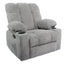 Black Bull Premium Sofa Swivel Rocker Recliner Size - Fabric Light Grey