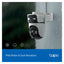 TP-Link Tapo C545D Outdoor Dual Lens Pan/Tilt Security Camera - 2K 3MP / Up to 15fps / Two-Way / AI Detection / Night Vision