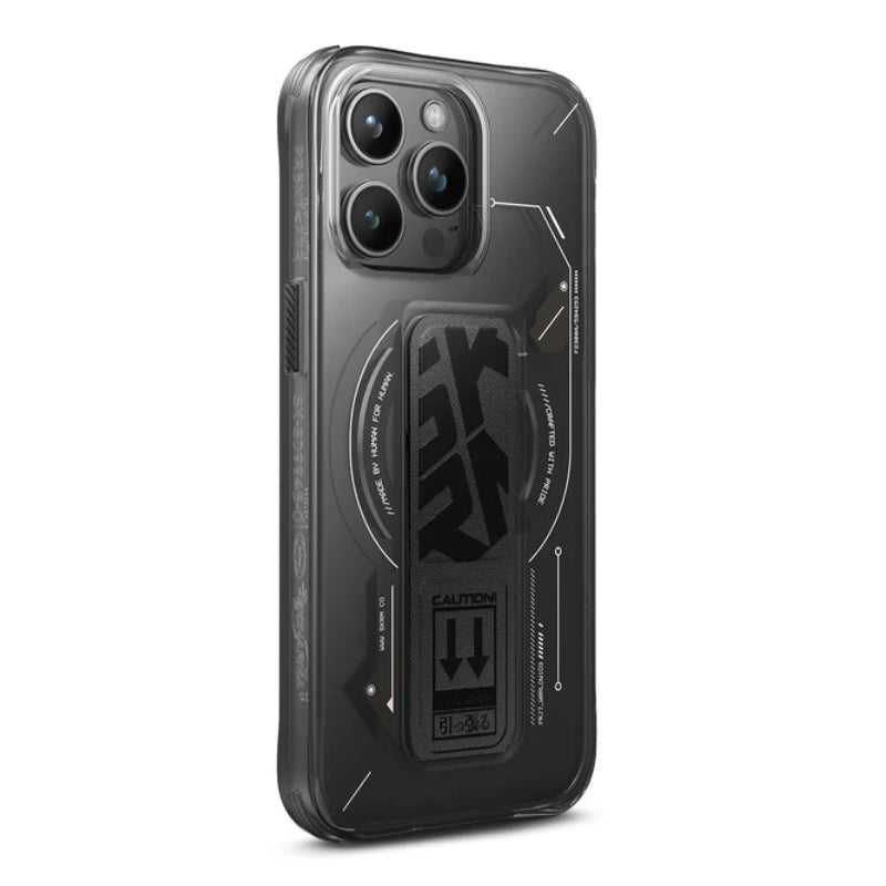 SKINARMA HELIO Mag-Charge Case with Grip-Stand - iPhone 15 Pro / Black Accessories > Mobiles & Tablets > Mobiles >