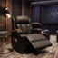 Black Bull Premium Sofa Swivel Rocker Recliner Size - PU Black