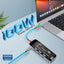 PROMATE 9-in-1 Transparent USB-C Hub - USB-C / HDMI / USB 3.0