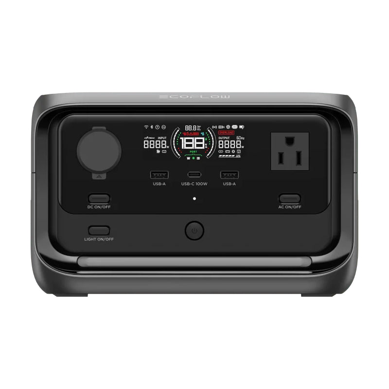 EcoFlow River 3 Plus Power Station 600W 286Wh Solar Battery + EcoFlow River 3 plus Smart Extra Battery EB300