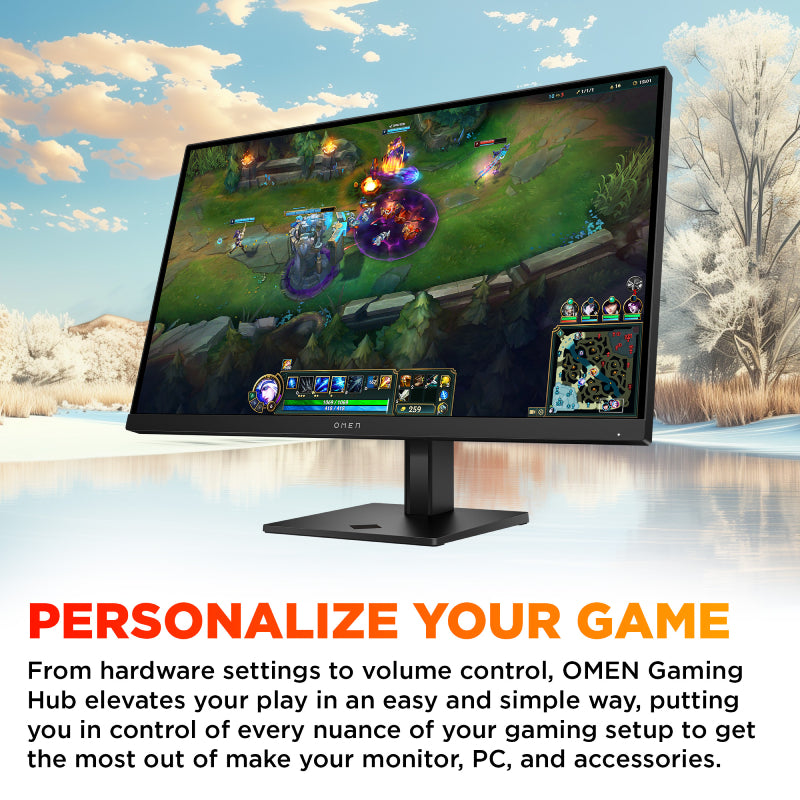 HP OMEN 27 G2 Gaming Monitor - 27" FHD / 1ms / 180Hz / DisplayPort 1.4 / HDMI 2.0 - Gaming Monitor