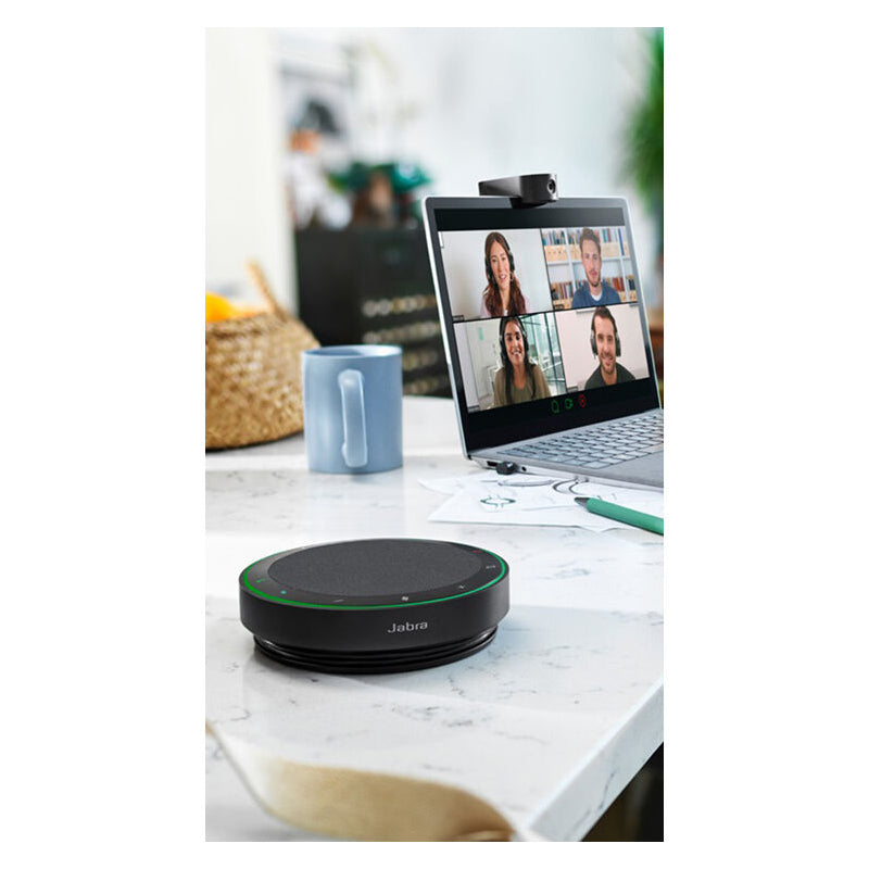 Jabra Speak2 75 Conferencing Speakerphone with Link 380 USB-C Adapter for Unified Communications