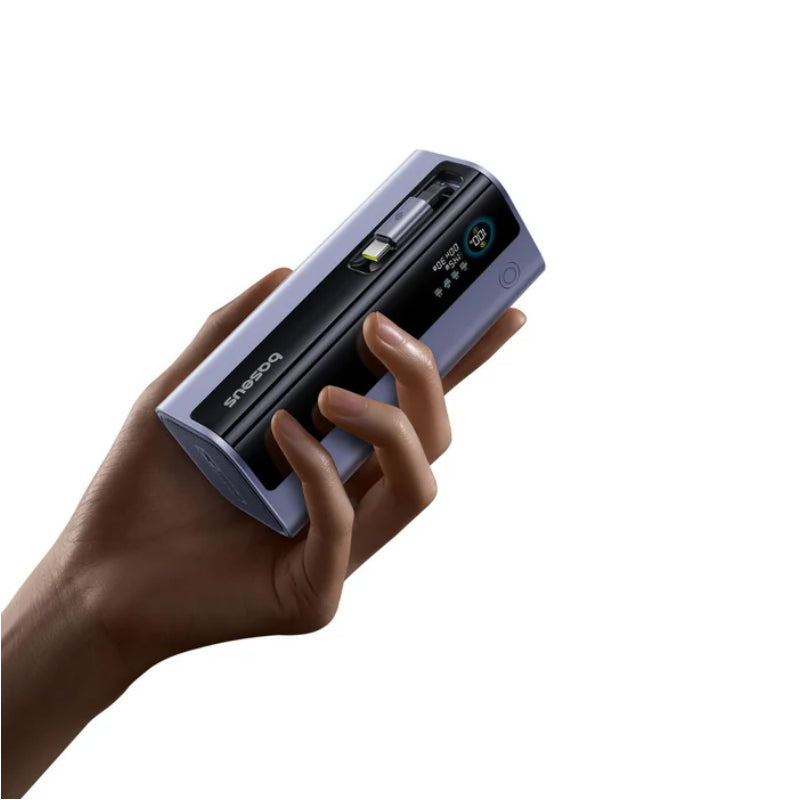 Baseus EnerGeek GR11 Power Bank with Retractable Cable - 20000mAh / 145W / Grey