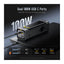 AOHi Black Warrior LED Display Power Bank with 240W C-C Cable - 240W / 25,200mAh / Black