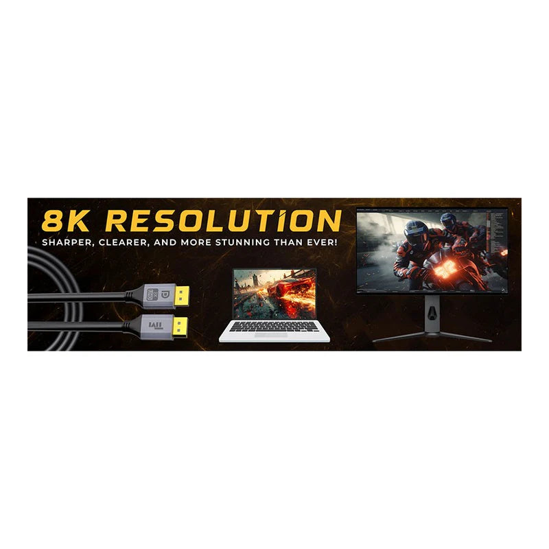 Twisted Minds Display Port Cable Resolution 8K/60 Hz - 3M / Black
