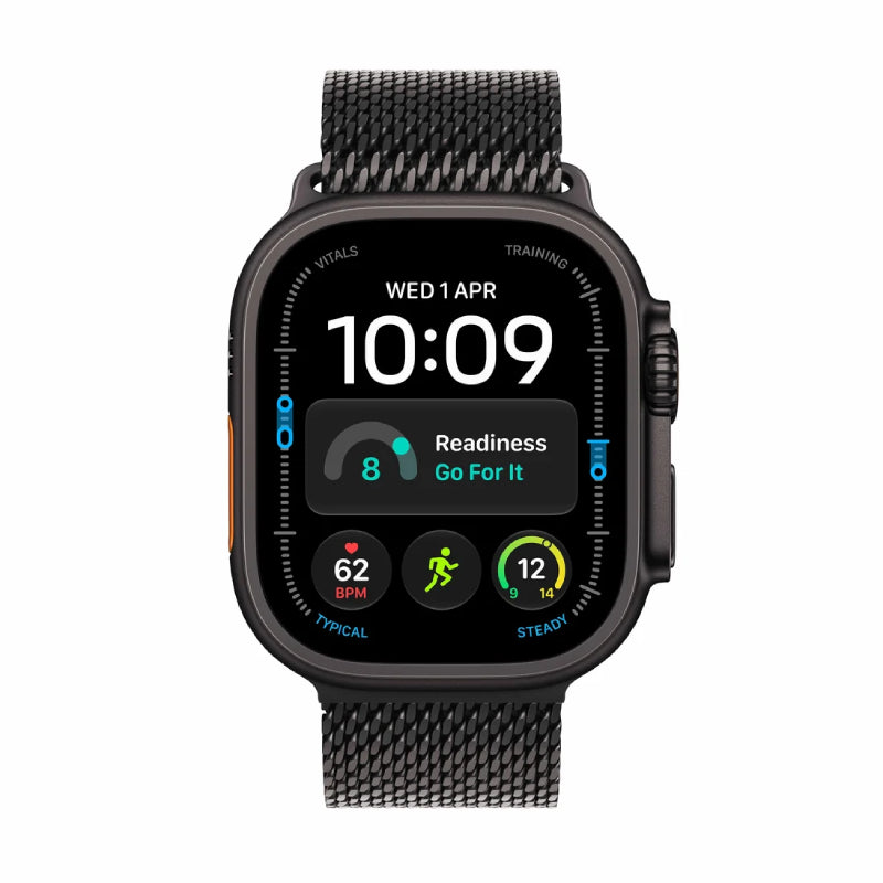 Apple Watch Ultra 4 - LTPO OLED / 64GB / 49mm / Bluetooth / Wi-Fi / Cellular / Large / Black Titanium Case with Black Milanese Loop