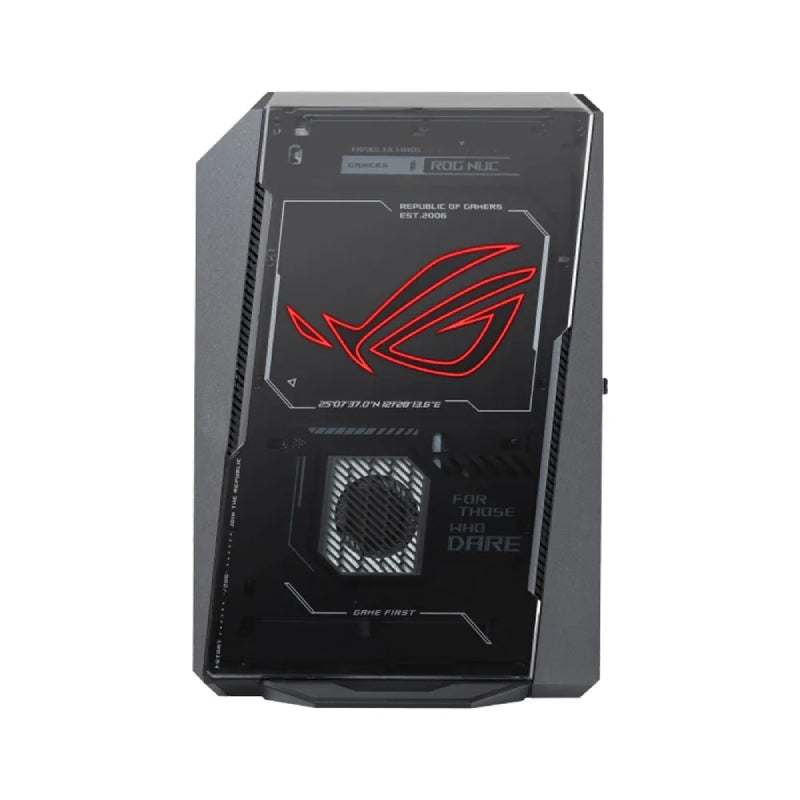 كمبيوتر ألعاب أسوس آر أو جي NUC 2025، معالج ألترا 7 255HX، ذاكرة وصول عشوائي 16 جيجابايت، قرص حالة صلبة NVMe M.2 بسعة 1 تيرابايت، معالج رسومات RTX 5060، ويندوز 11 هوم، ضمان 3 سنوات، باللون الأسود