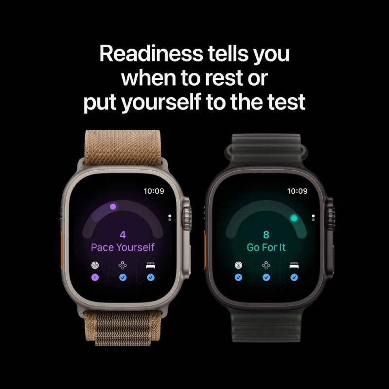 Apple Watch Ultra 4 - LTPO OLED / 64GB / 49mm / Bluetooth / Wi-Fi / Cellular / Large / Natural Titanium Case with Desert Alpine Loop