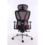 Black Bull Ergonomic Mesh Gaming & Office Chair with Footrest - Black Frame + Dark Red Mesh