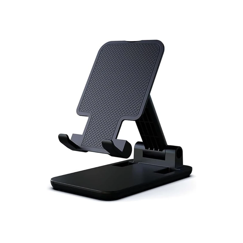 Earldom EH314 Pro-Grade Foldable Phone Stand (4.5–7.0”) – 180° Liftable, Non-Slip, Black