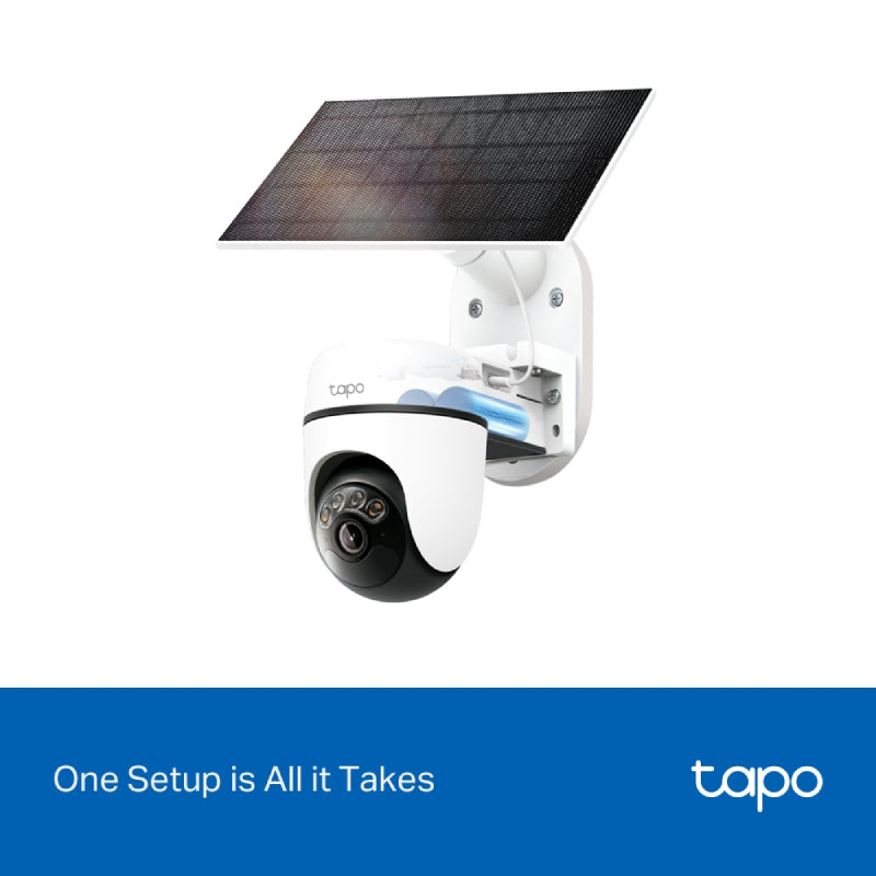 TP-Link Tapo C630 KIT Solar-Powered Pan/Tilt Security Camera Kit - 3K 5MP / Up to 15fps / Two-Way / AI Detection / Night Vision