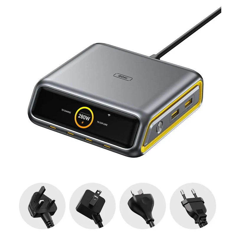 AOHi The Future AI PD3.2 280W 6-Port Desktop Charging Station