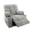 Black Bull Premium Sofa Swivel Rocker Recliner Size - Fabric Light Grey