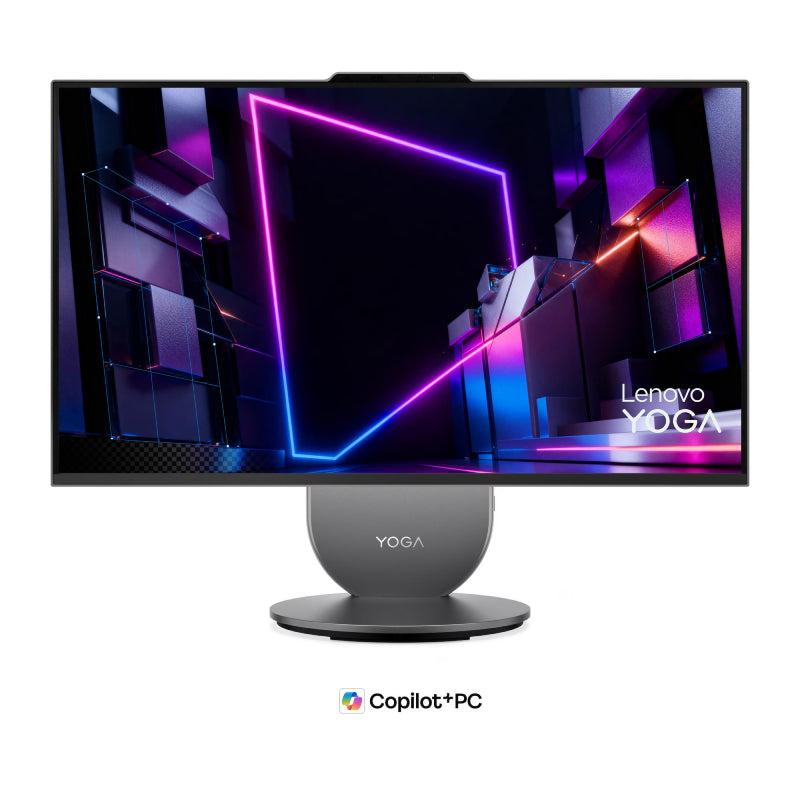 Lenovo Yoga 11 AIO Copilot+ PC - Ultra 7 356H / 32GB / 1TB (NVMe M.2 SSD) / 27" QHD (2560x1440) IPS / DOS (Without OS) / Arabic/English / 1YW / Luna Grey - Desktop