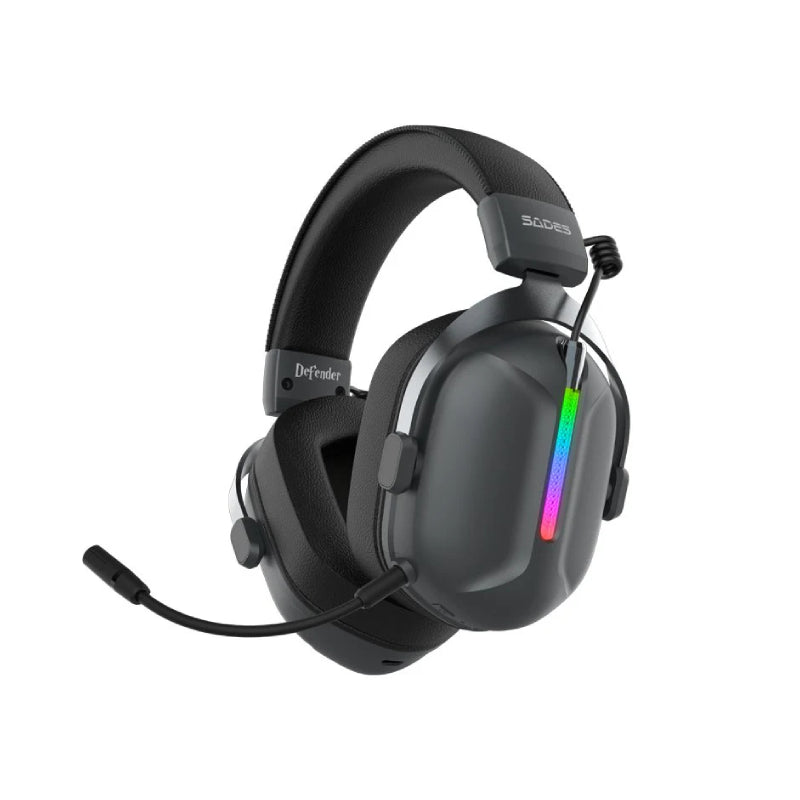 SADES SA-206 Defender Three Mode Head Mounted Wireless Headset - Black