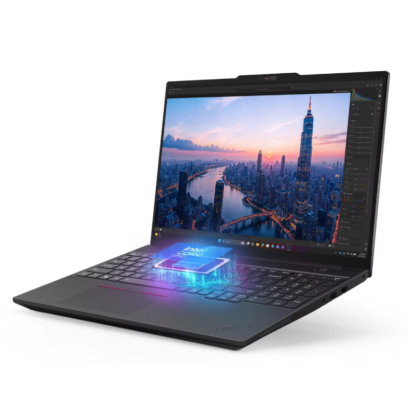 لابتوب لينوفو ثينك باد T16 الجيل الرابع كوبيلوت بلس، مقاس 16.0 بوصة WUXGA، معالج ألترا 7 258V، ذاكرة وصول عشوائي 32 جيجابايت، سعة 512 جيجابايت، قرص SSD NVMe M.2، معزز إيه آي، حتى 47 TOPS، ضمان 3 سنوات، عربي/إنجليزي، باللون الأسود