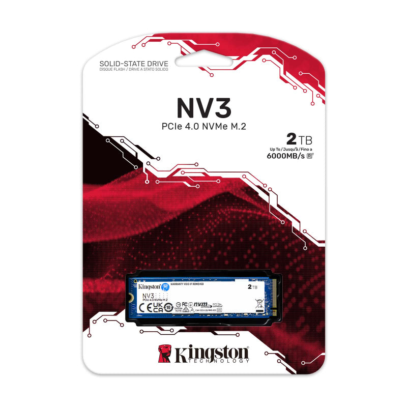 Kingston NV3 - 2TB / Up to 6,000MB/s / PCIe 4.0 - SSD