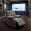 Black Bull Premium Sofa Swivel Rocker Recliner Size - Fabric Light Grey