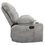 Black Bull Premium Sofa Swivel Rocker Recliner Size - Fabric Light Grey