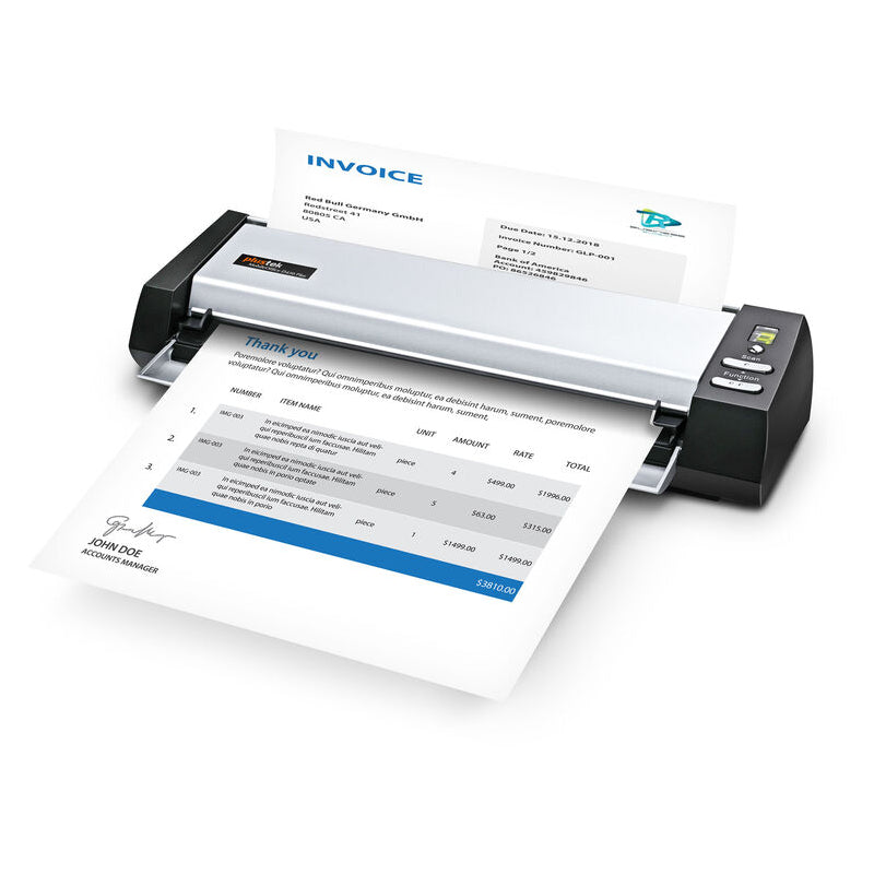 Plustek MobileOffice D430 - 1.8 sec/page / 600dpi / A4 / USB / Duplex Portable Scanner / 1YW - Scanner