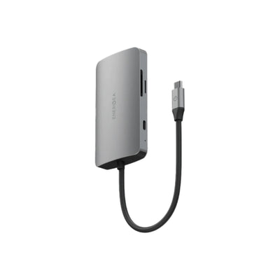 Energea AluHub HD Pro 2 (8in1) Aluminum Alloy USB-C Hub - Gunmetal