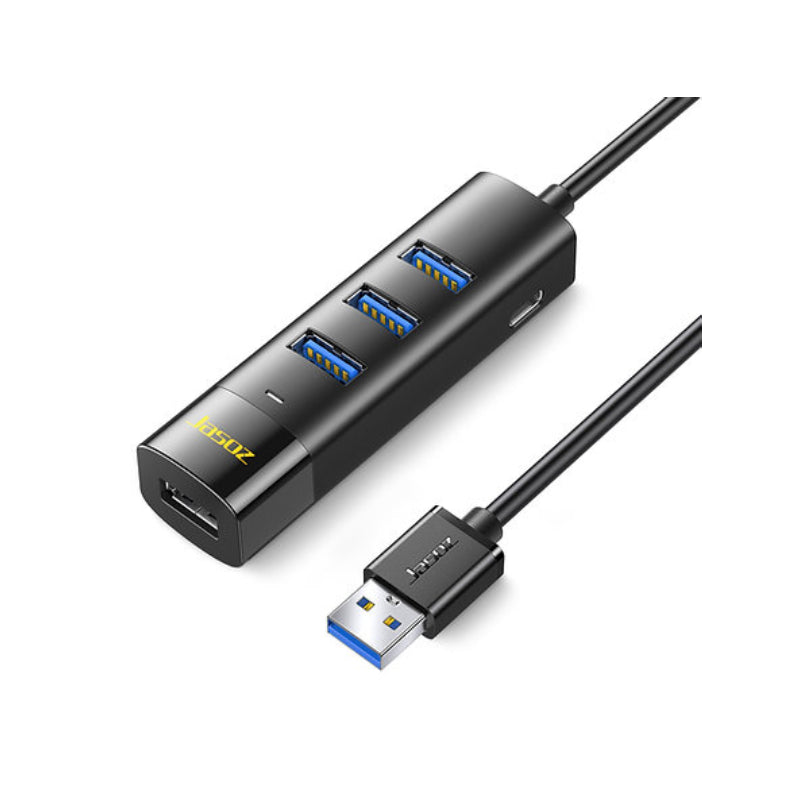 Jasoz T-F144 4 Port USB3.0 HUB - Black