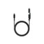 Energea Flow Duo 240W 1.5m Cable - 1.5m / 480Mbps / 240W / USB-C to USB-C + Lightning / Black