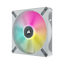 CORSAIR iCUE ML140 RGB ELITE Premium PWM Magnetic Levitation Fan Dual Fan Kit with iCUE Lighting Node Core - 140mm / White