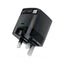 ACEFAST A129 PD65W GaN Fast Wall Charger - USB-C / UK / Black Accessories > Power Adapters