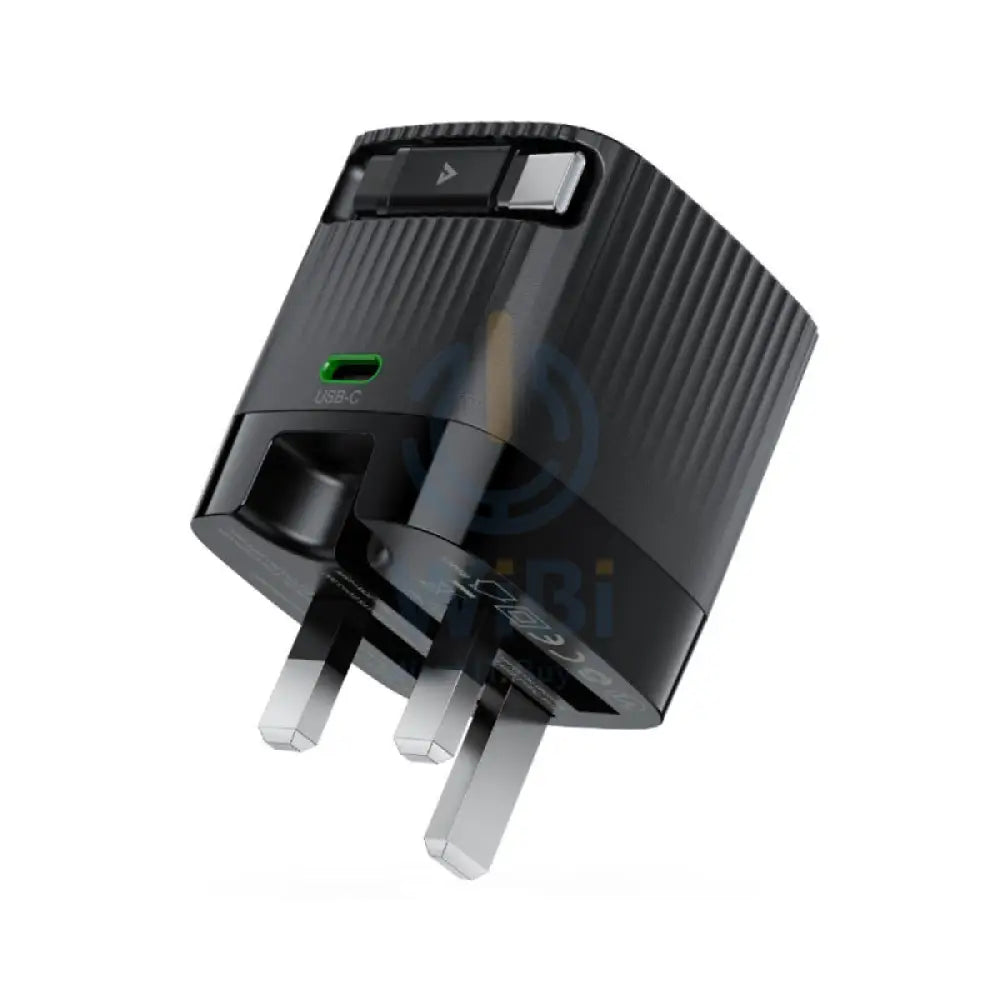 ACEFAST A129 PD65W GaN Fast Wall Charger - USB-C / UK / Black Accessories > Power Adapters