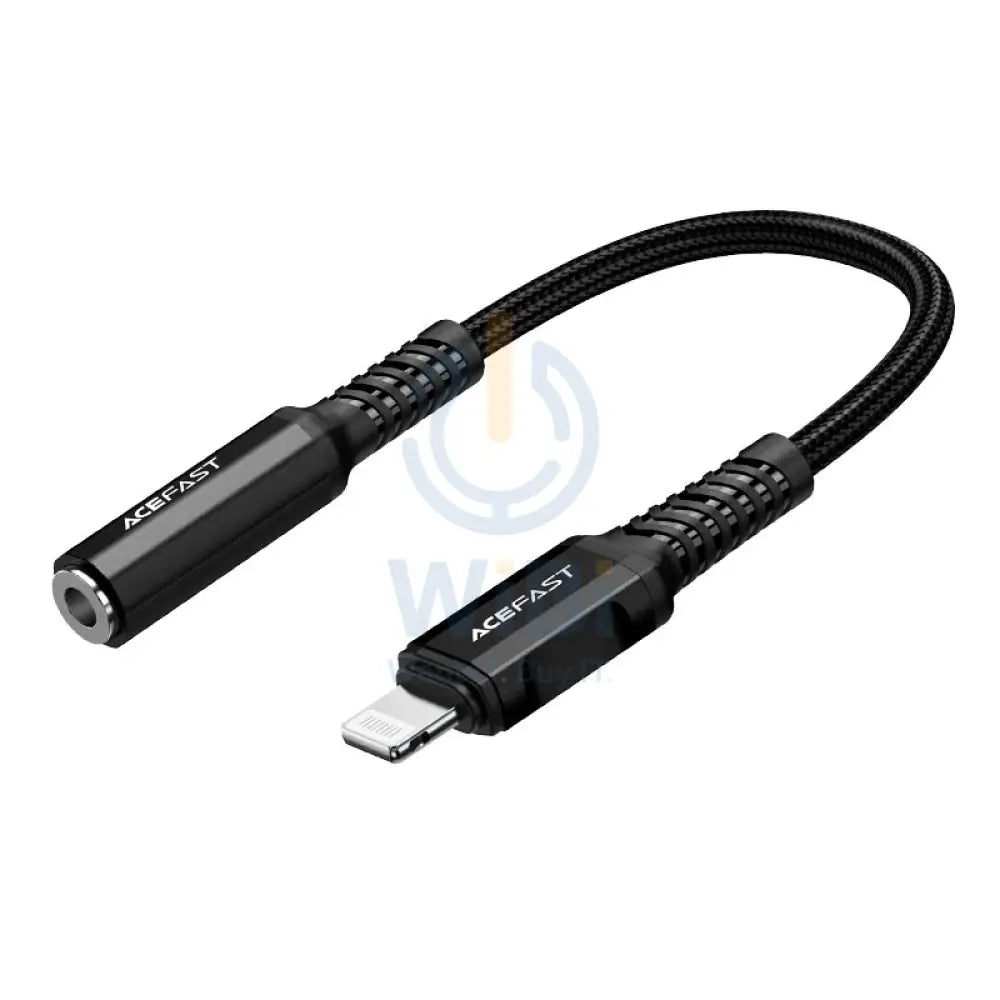 ACEFAST C1-05 Lightning to 3.5mm aluminum alloy headphones adapter cable - Black Accessories > Cables & Converters >