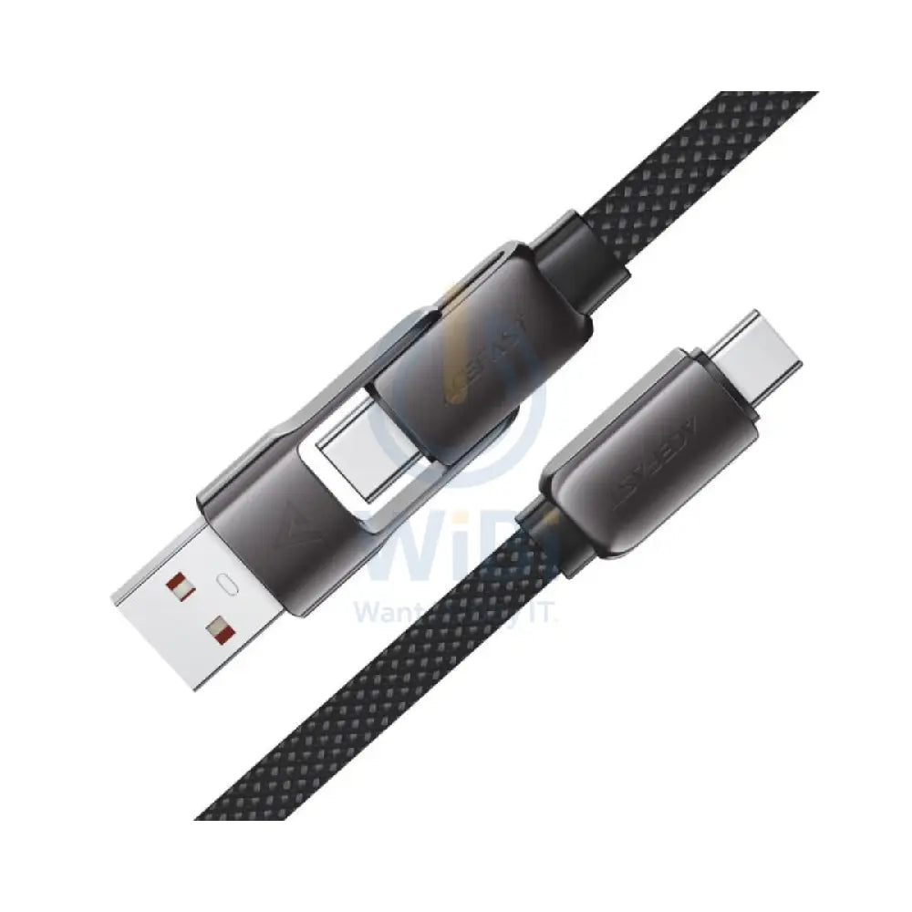 ACEFAST C13-05 USB-A / USB-C to USB-C Charging Data Cable - 0.2m / 60W / Black Accessories > Cables & Converters >