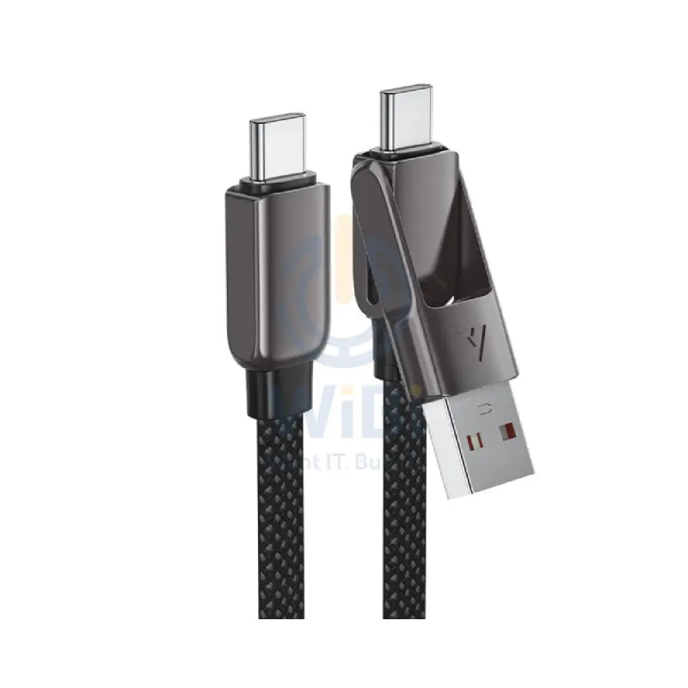 ACEFAST C13-05 USB-A / USB-C to USB-C Charging Data Cable - 0.2m / 60W / Black Accessories > Cables & Converters >