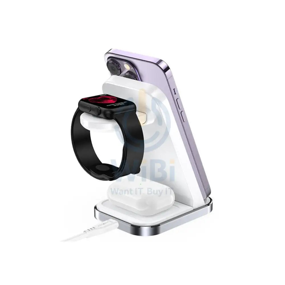 ACEFAST E15 desktop 3-in-1 wireless charging stand - White Accessories > Mobiles & Tablets > Mobiles > Mobile Holder