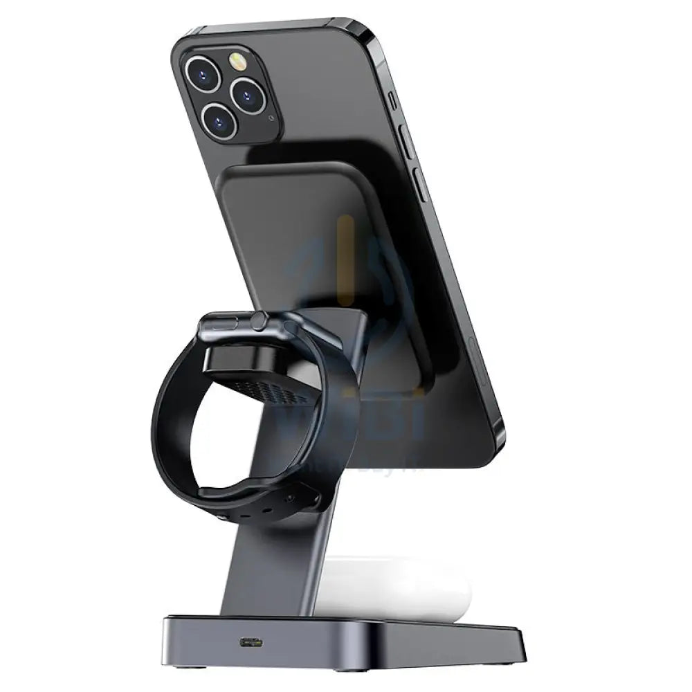 ACEFAST E3 3 in 1 Wireless Charger Desktop Holder 15W / Black Accessories > Mobiles & Tablets > Mobiles > Mobile Holder