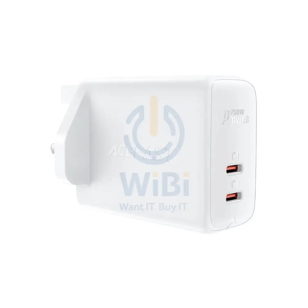 ACEFAST Fast Wall Charger A32 PD50W GaN (USB-C + USB-C) dual port charger (UK) - White Accessories > Power Adapters