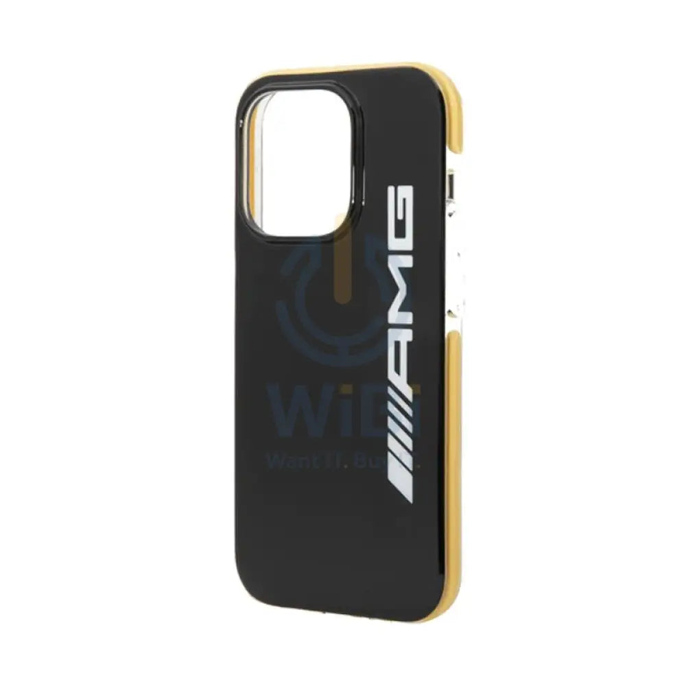 AMG PC/TPE Hard Case Bumper Protection - Apple iPhone 14 Pro Max / Black / Yellow Accessories > Mobiles & Tablets >