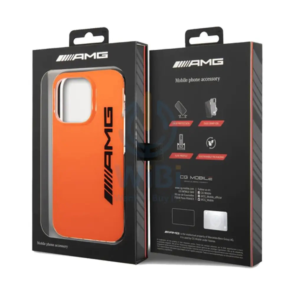 AMG PC/TPE Hard Case Bumper Protection - Apple iPhone 14 Pro Max / Orange / Black Accessories > Mobiles & Tablets >