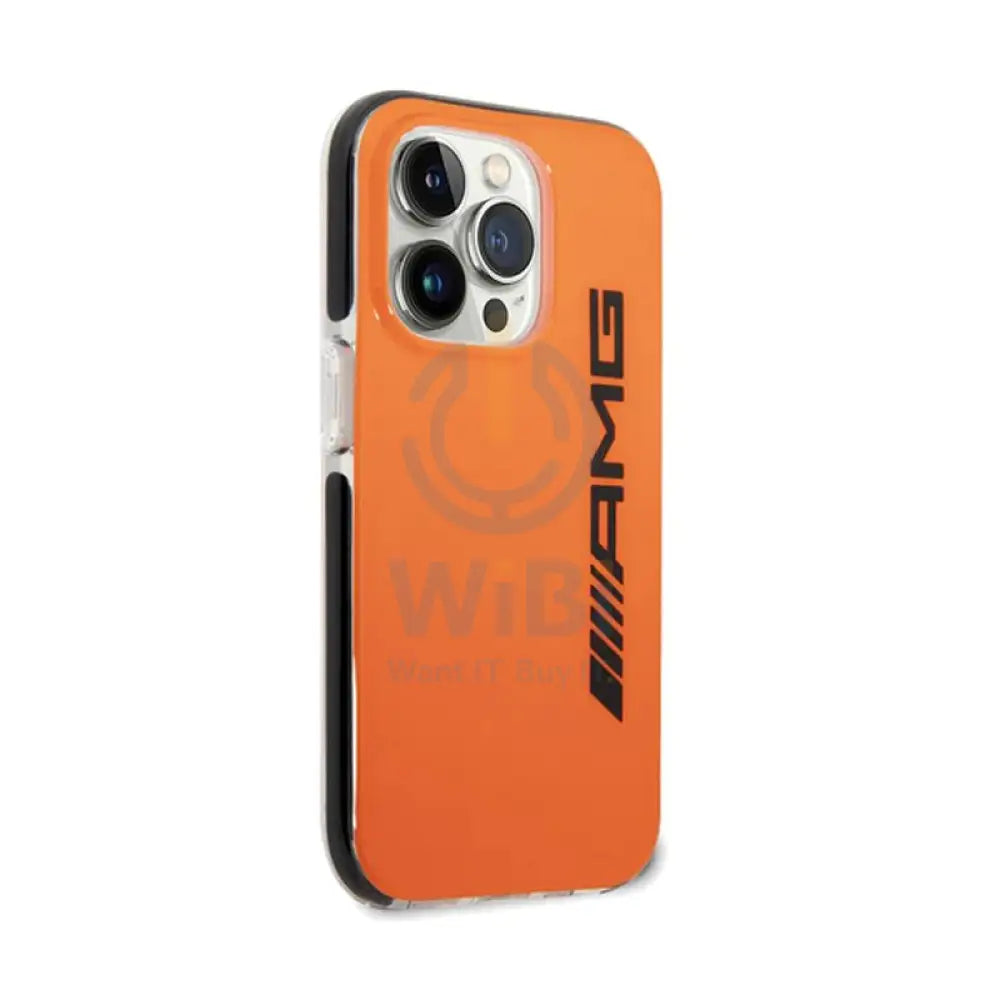 AMG PC/TPE Hard Case Bumper Protection - Apple iPhone 14 Pro Max / Orange / Black Accessories > Mobiles & Tablets >